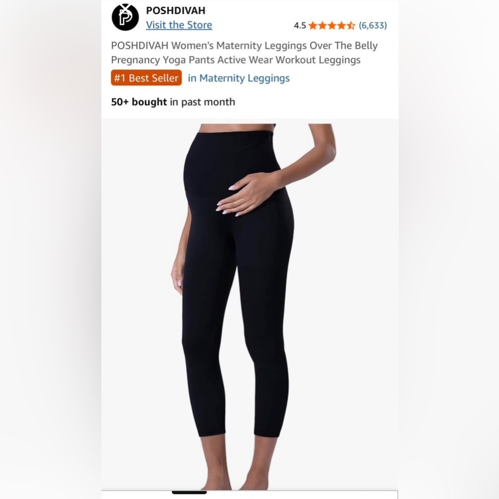 Black Maternity Leggings